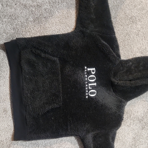 Ralph Lauren Other - Ralph Lauren Navy Blue Polo Label Sherpa Hoodie